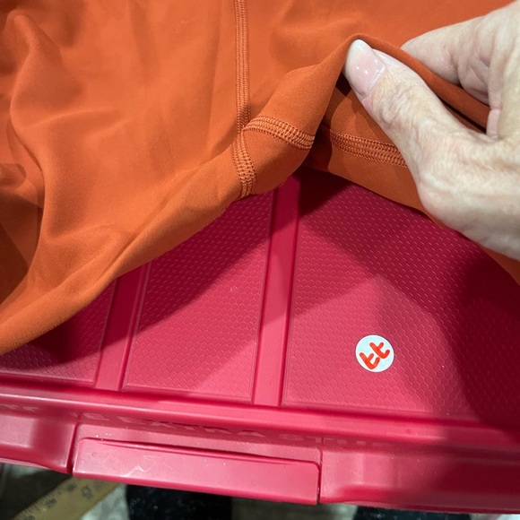 Lululemon Orange leggings, inseam 23-24, wide band at top , super soft. - Picture 4 of 8